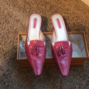 Fushia mules by UNISA